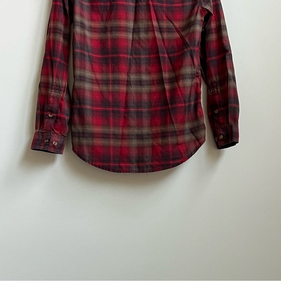 Mountain Hardwear Shirt Mens Spalding Red Plaid Button Down Long Sleeve Gorpcore - Picture 13 of 15